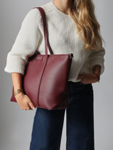 Schoudertas Saffiano Miniprix Violet saffiano F8594-vue-porte